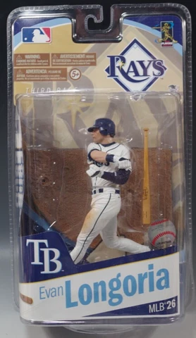 McFARLANE EVAN LONGORIA TAMPA BAY RAYS SERIES 26 FIGURE MLB BASEBALL MIB Cover