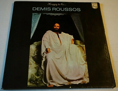 Demis Roussos Happy To Be... Lp Record Gate-fold 1976 Greek Import Vg+/Vg+ Oop - Image 1 of 4