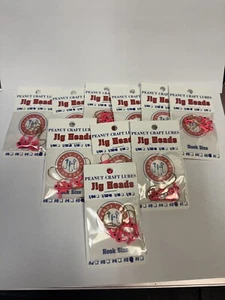 50pcs Round Ball Pink Jig Heads Fishing Hooks Crappie Lures 1/32 Hook Size 2 - Picture 1 of 3