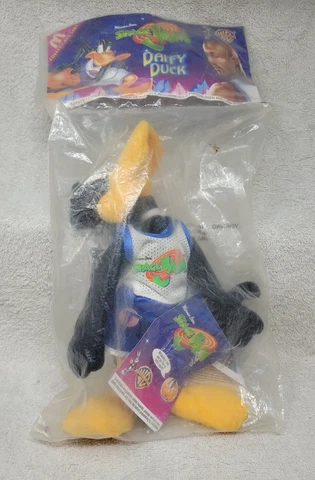 Vintage 1996 McDonalds Warner Bros Space Jam Daffy Duck Plush Looney Tunes Movie Cover