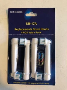 4 austauschbare elektrische Zahnbürstenköpfe - NEU - Bild 1 von 1