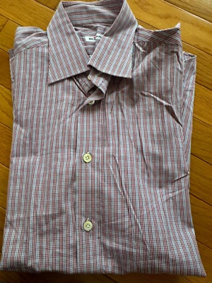 Camisa de vestir Kiton azul a rayas 16/35 EU41 Foto 1 de 4