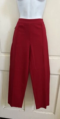 LAUREN RALPH LAUREN НОВЫЙ! Ярко-красный Bi-Stretch стороны молнии брюки с молнии карманы 10 - Изображение 1 из 4