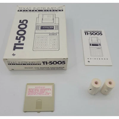 Texas Instruments TI-5005 Pocket Size Printer Display Calculator Accessories - Image 1 of 4