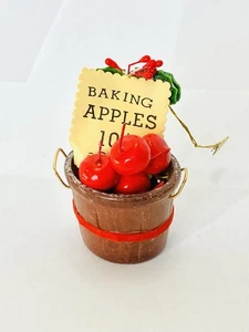 Kurt Adler 1978 Baking Apples 10 Cents A Bucket Christmas Ornament - Picture 1 of 7