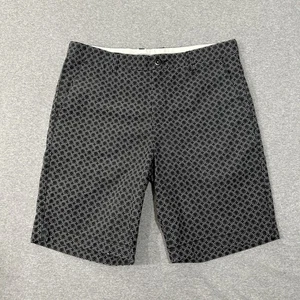 Ben Sherman Heritage Shorts Mens 32 Black Geometric Preppy Casual Classic - Picture 1 of 9