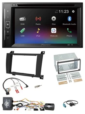 Pioneer Bluetooth Lenkrad USB 2DIN DAB DVD Autoradio für Mercedes SLK R171 04-08 - Bild 1 von 4