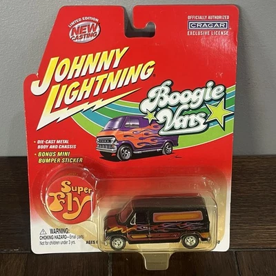 Johnny Lightning Boogie Vans 1977 Ford Econoline 150 Flames Super Fly 1/64 - Image 1 of 4