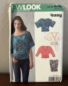 Top camicia blusa modello facile New Look con varianti donna taglia 6-16 non tagliato - Foto 1 di 2