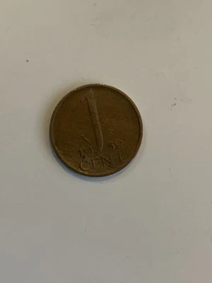 1959 Netherlands 1 cents coin - Image 1 of 2