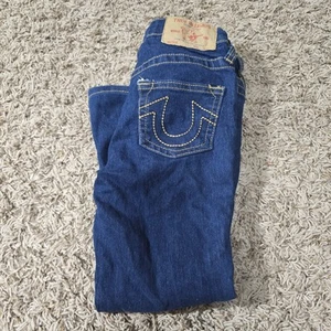 True Religion Boys Size 5 Geno Relaxed Slim Jeans Adjustable Waist - Picture 1 of 5