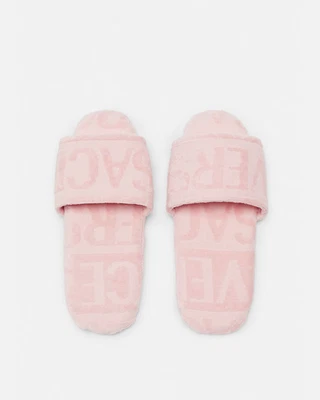 Versace все над розовый 100% хлопок жаккард тапочки L подлинный - Изображение 1 из 4