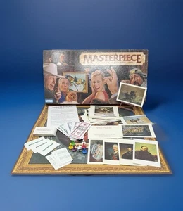 Parker Brothers Masterpiece Classic Art Auction Game Vintage 1996 Top Inside - Bild 1 von 20