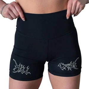 Kill Crew Wolf Scrunch Biker Shorts Porrada Gym Workout Women’s Size Large - Picture 1 of 6