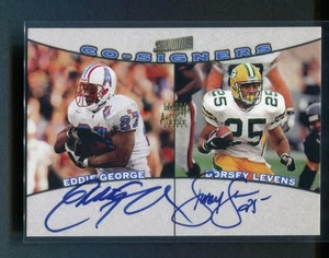 1999 Topps Stadium Club Dosey Levens Eddie George Cosigners Dual Autogramm - Bild 1 von 2