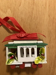 San Francisco Trolley Car Christmas Ornament 2.5 Inches  - Bild 1 von 5