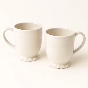 Coton Colors by Laura Johnson Signature Rüschen Weiß Tasse 2er Set - Bild 1 von 2