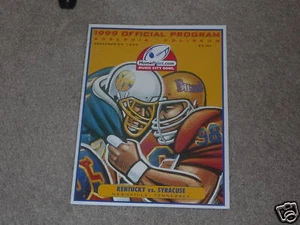 Music City Bowl Program Kentucky/Siracusa 1999 como nuevo - Imagen 1 de 1