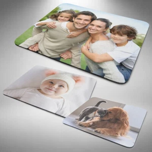 Personalised Mouse Mat Pad Photo Logo Computer PC Laptop Gift Large 5mm Rubber - Picture 1 of 2