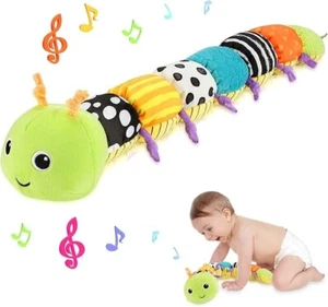 CestMall Baby Musical Caterpillar Stuffed Animal Infant Soft Plush Toy with Mult - Picture 1 of 2