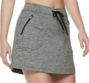 NEW Tek Gear Womens Weekend Stretch Skort Tennis Golf GRAY/ BLACK Small NWT - Picture 1 of 6