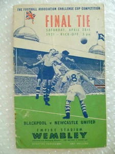 1951 FA Cup Final---------BLACKPOOL V NEWCASTLE UTD - Picture 1 of 2