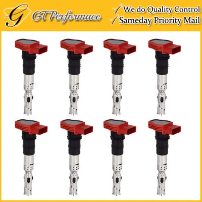 Bobina de ignição de qualidade OEM 8 peças para Audi A6 Quattro/ A8 Quattro/ Allroad Quattro - Imagem 1 de 4
