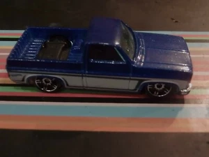 HotWheels '83 Chevy Silverado Pickup - Metallic Blue - approx 1:64 Die-cast Car  - Picture 1 of 2