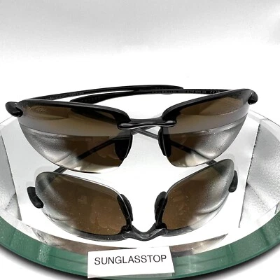 Maui Jim H407-02 Ho'okipa Gloss Black Frame / HCL Bronze Polarized Lenses - Image 1 of 4