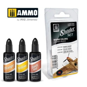 Sombreadores AMMO by Mig #AMIG-7328: conjunto de colores cálidos - Imagen 1 de 1