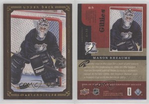 2008-09 Upper Deck Masterpieces Brown Framed Manon Rheaume #65