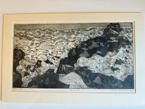 Jack Bilander Signed Etching "Maine XIII Edition 35" Fine Art 1960 - Imagen 1 de 8