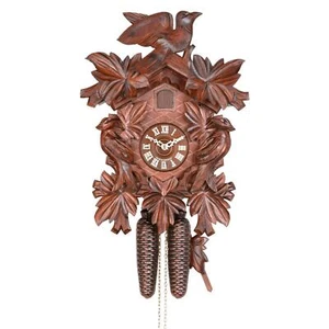 Reloj de cuco "En el bosque de hojas" Reloj de pared de madera - Imagen 1 de 6