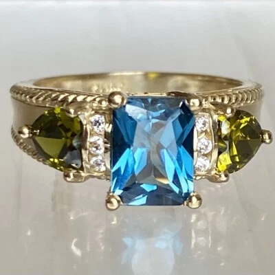 14K Authentic Solid Yellow Gold Ring Size 7 - Image 1 of 4