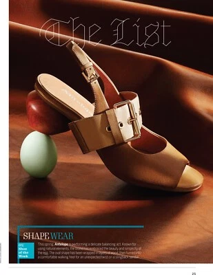 $189 ANTELOPE HUEVO TACÓN ABRIGO CUERO SANDALIA GRIS - CAMINAR SOBRE CÁSCARA DE HUEVO NUEVO EN CAJA 38 Foto 1 de 4