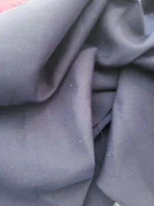 SUNBRELLA CANVAS OUTDOOR SOLID NAVY BLUE REMNANT UPHOLSTERY FABRIC - Picture 1 of 3