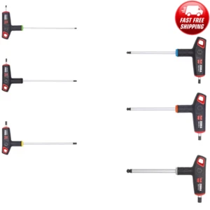 Wurth 6 Piece Comfort Grip T-Handle Hex & Ball Wrench Set 2.5 - 8mm - Picture 1 of 12