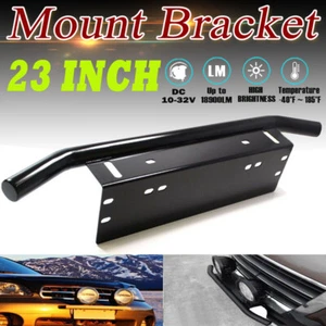 23'' Bull Bar Front Bumper License Plate Mount Bracket Holder Off-Road Lights - Picture 1 of 8