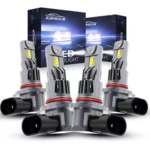 9005 9006 For Chevy Camaro 1993-1997 4x White Combo LED High Low Beam Headlight - Picture 1 of 12