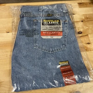Rustler Classic Men’s Regular Straight Legs Jeans Size 38x34 New - Picture 1 of 3