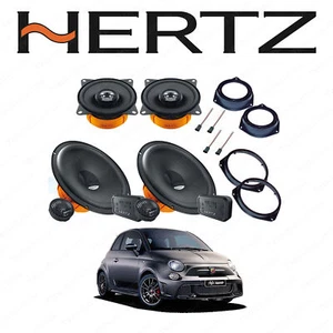 Kit 6 Casse Hertz per Fiat 500 Anteriori e Posteriori + Adattatori - Foto 1 di 1