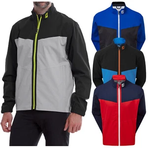 FootJoy Hombres HydroLite Chaqueta Cremallera Completa Impermeable Abrigo de Lluvia Azul Pequeño FJ - Imagen 1 de 13