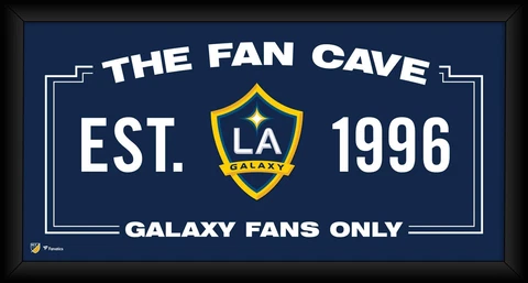 LA Galaxy Framed 10" x 20" Fan Cave Collage Cover