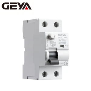 GEYA ELCB Circuit Breaker 2Pole 25/40/63/80/100Amp 30/100/300mA AC-Type RCCB RCD - Picture 1 of 11
