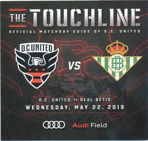 D.C. United v Real Betis (Spain) match program programs May 22 2019 friendly - Picture 1 of 1