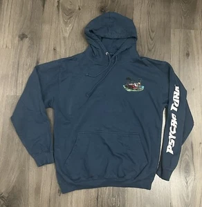 Pyscho Tuna Sweatshirt Mens Blue Medium Hoodie Surfing Beach VW Van - Picture 1 of 7