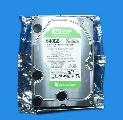 Western digital 640GB sata 3.5" internal hard drive WD6400AACS - Image 1 of 4