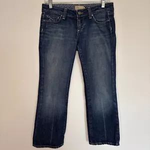 PAIGE Laurel Canyon Cropped Waist Size 28 Stretch Denim 5 Pocket Capri EUC - Picture 1 of 10