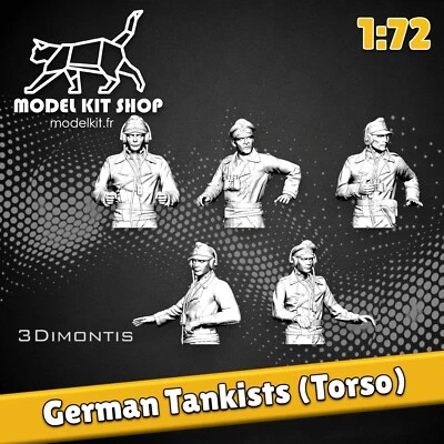 MODELKIT.FR 1:72 - WW2 Equipage de chars allemands (Torso)