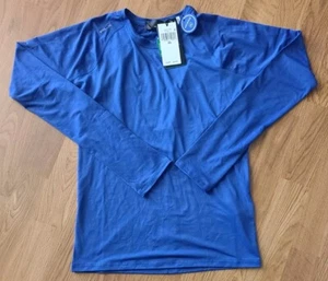 $80 Women’s RLX RALPH LAUREN Golf Blue Long Sleeve Shirt Wicking XSmall XS NWT - Picture 1 of 4